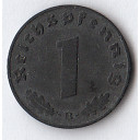 1941 1 Pfennig Svastica piccola - Zecca B